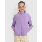 Girls’ Slim-Fit Fleece Jacket with Stand-Up Collar 4F 4FJRAW25TFLEF434-51S