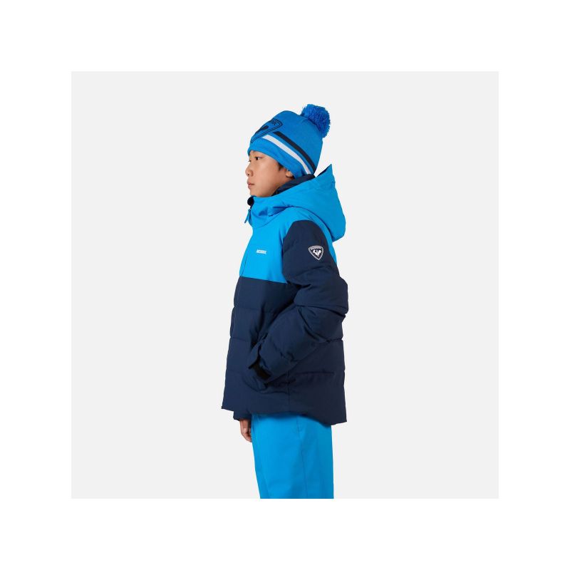 ROSSIGNOL Boy Siz Quilted Jkt Children's Ski Jacket Navy Blue