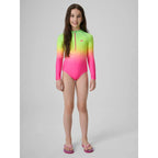Girls' one-piece swimsuit with UPF50+ filter 4F 4FJRSS26USWSF144-91A