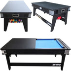 4-IN-1 MULTIGAMING TABLE BILLIARDS TABLE TENNIS HOOK-UP DINING TABLE 189x94.1x81.3CM ENERO Accessories Your Sports Performance