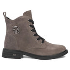 Women's leather ankle boots suede gray Filippo DBT7997