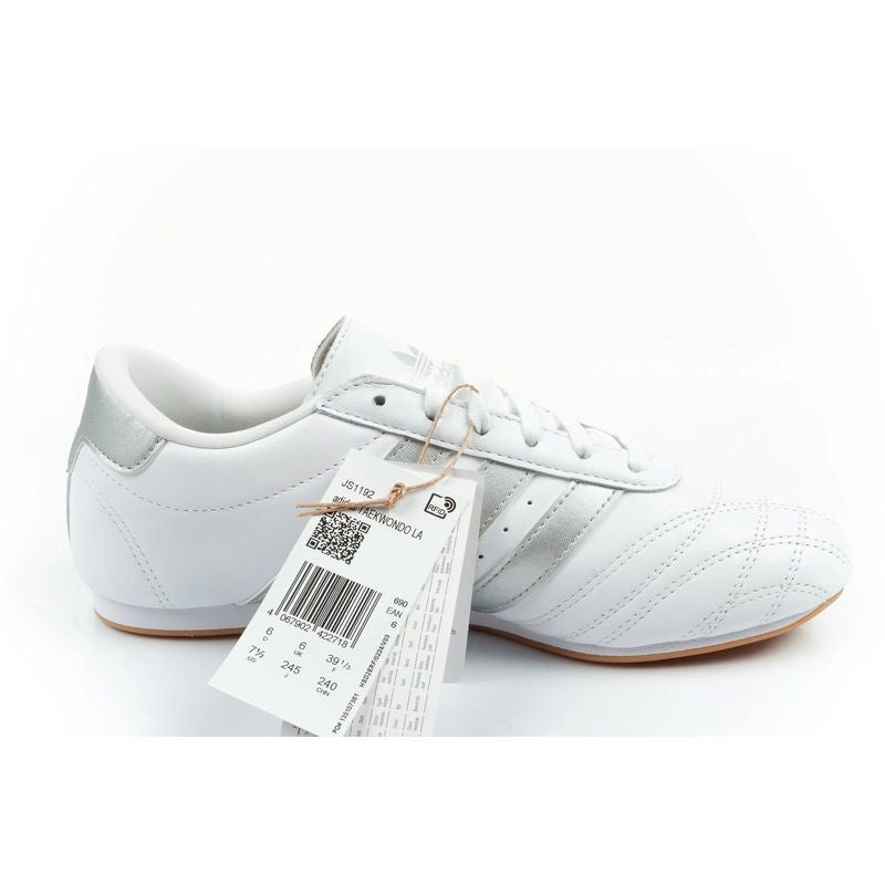 Adidas women's sports shoes Taekwondo Lace white fashionable leather adidas