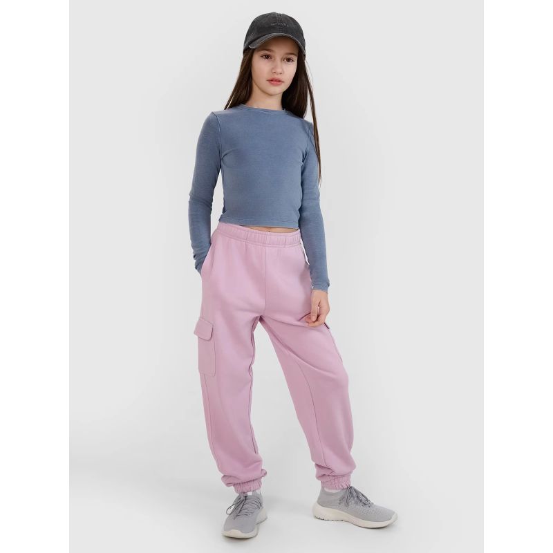 Longsleeve slim crop top plain girls 4F 4FJWSS25TLONF430-32S *Kategoria tymczasowa Your Sports Performance