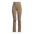 CASALL Women's Seamless Rib Slit Pants Green