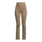 CASALL Women's Seamless Rib Slit Pants Green