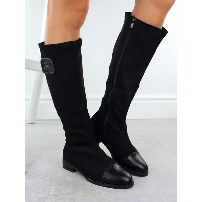 Women's black suede boots M.Daszyński MR2251-19 Footwear Your Sports Performance
