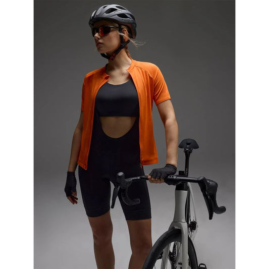 Women's cycling shorts with gel pad and suspenders 4F 4FWSS25TFSTF039-20S *Kategoria tymczasowa Your Sports Performance