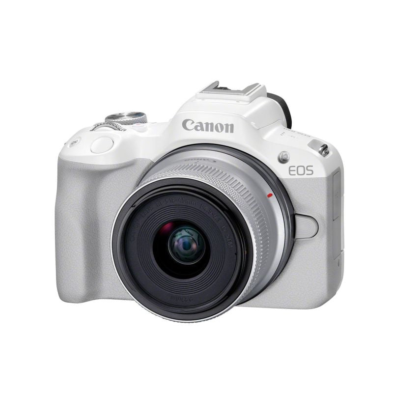 Canon EOS R50, White + RF-S 18-45mm F4.5-6.3 IS STM Kit Mirrorless camera 24.2 MP CMOS 6000 x 4000 px White Aparaty/Lustrzanki cyfrowe Your Sports Performance