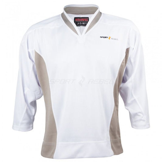 Sportrebel Jr MOHAWK hockey jersey - white Clothing/Training/IQ Your Sports Performance