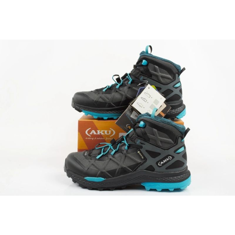 AKU Rocket Mid DFS GTX Women's Hiking Shoes - Black/Turquoise Footwear Your Sports Performance
