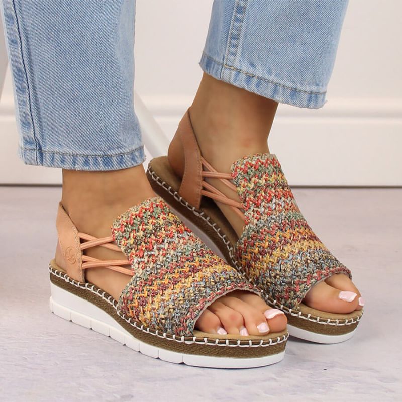 Comfortable Rieker W RKR669 multicolor sandals Footwear/Lifestyle/Rieker Your Sports Performance