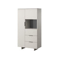 ALMA display cabinet 90x41.5xH170 cashmere Bufety i witryny/Bufety i witryny na drewnianej podstawie Your Sports Performance