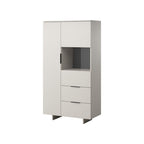 ALMA display cabinet 90x41.5xH170 cashmere Bufety i witryny/Bufety i witryny na drewnianej podstawie Your Sports Performance