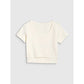 Women's crop top plain t-shirt 4F 4FRSS25TTSHF2695-11S *Kategoria tymczasowa Your Sports Performance