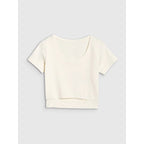 Women's crop top plain t-shirt 4F 4FRSS25TTSHF2695-11S *Kategoria tymczasowa Your Sports Performance