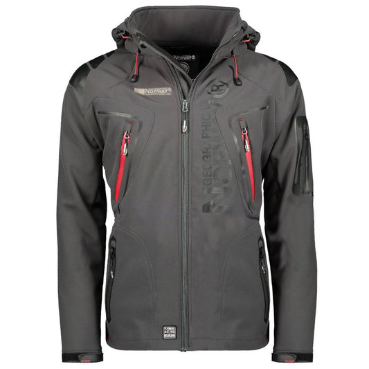 Geographical Norway Techno DB MEN 056 WU1060H/GN-DARK GRAY softshell jacket Clothing/Outdoor/Geographical Norway Your Sports Performance