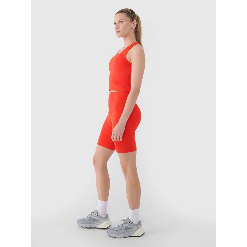 Women's quick-drying training crop top 4F 4FWSS25TFSLF413-62S *Kategoria tymczasowa Your Sports Performance