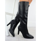 Jezzi ASA271-2 women's black high heel boots Footwear Your Sports Performance