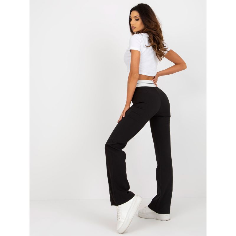 Black flared trousers without pockets (DHJ-SP-6971.33P) In preparation Your Sports Performance