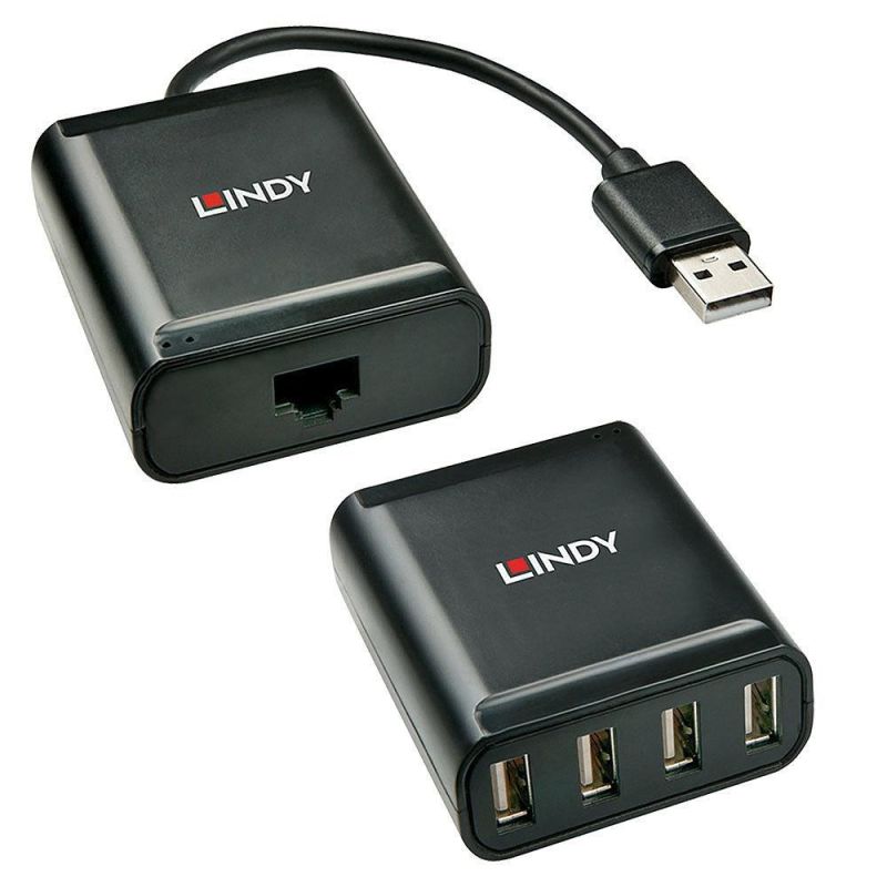 Lindy 42679 USB 2.0 Hubs and Hubs Black Kable i adaptery/Adaptery, przejściówki Your Sports Performance