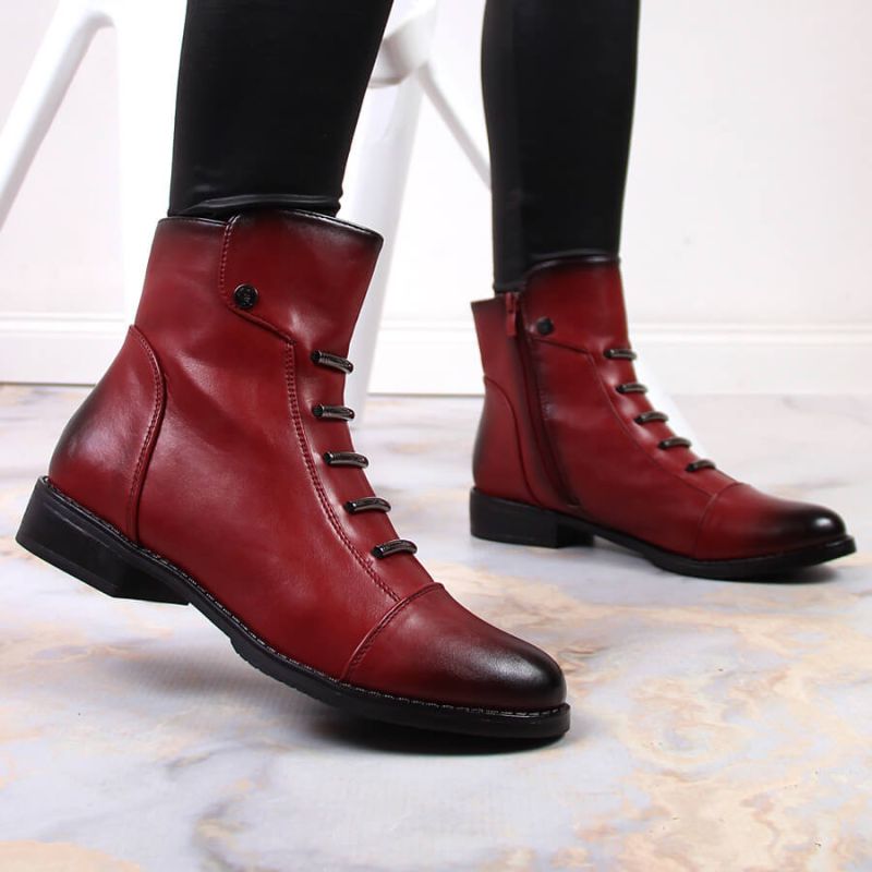 Jezzi W JEZ52G red insulated ankle boots with decorations Footwear/Outdoor/Jezzi Your Sports Performance