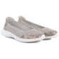 Women's leather openwork shoes in beige S.Barski 7035 S.Barski