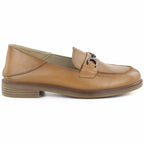 Women's leather loafers, camel, Vinceza 18117 To be categorized Your Sports Performance
