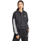 Women's adidas Essentials 3-Stripes French Terry Quarter-Zip Hoodie Black JN1956 In preparation Adidas