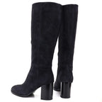 Grey Leather Heeled Women’s Boots Vinceza 67049