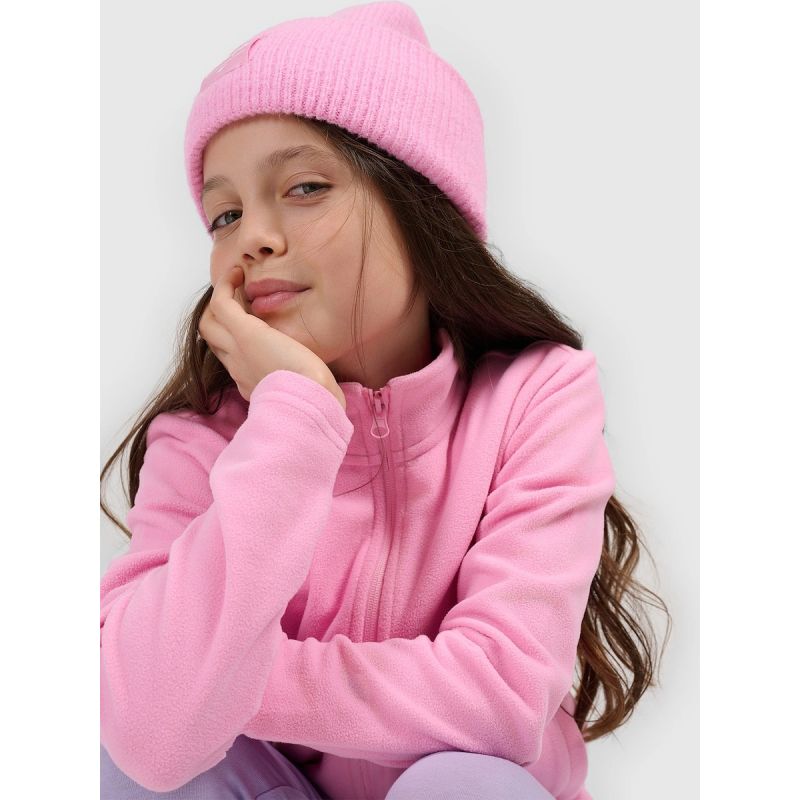Regular fleece without hood for girls 4F 4FJRSS26TFLEF507-56S 4f