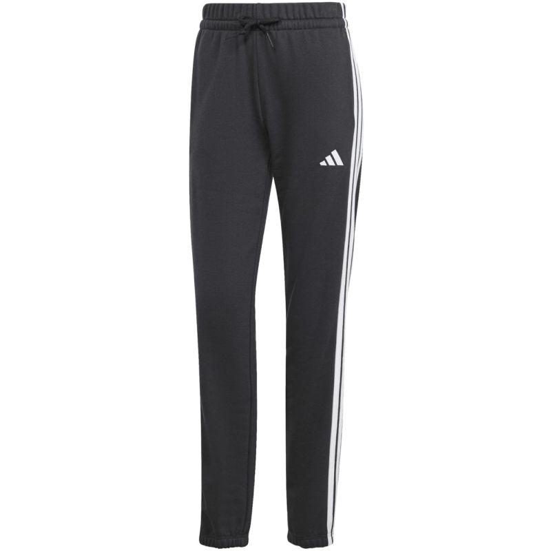 adidas Essentials 3-Stripes French Terry Cuffed Women's Pants Black JD5302