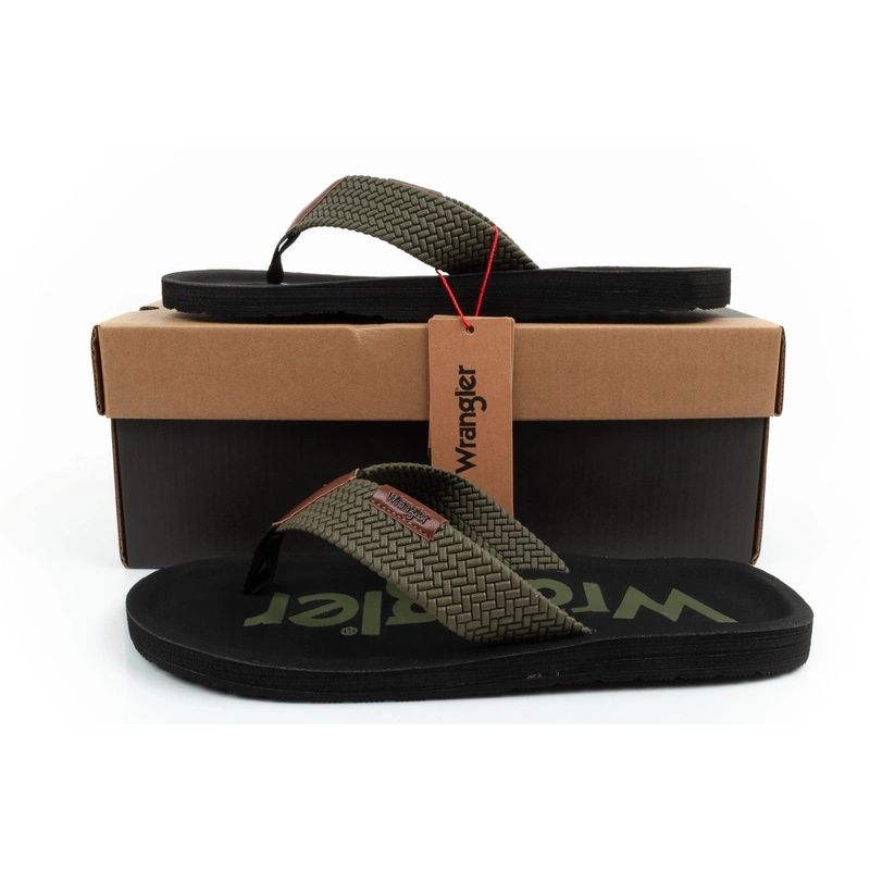 Wrangler men's shoes Zane Flipflop green flip-flops Wrangler