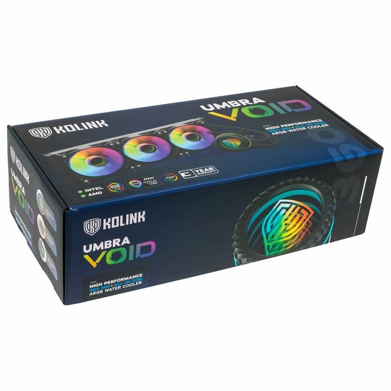 Kolink Umbra Void 360 AIO Processor Liquid Cooling Kit 12cm Black 3 pcs. Chłodzenie/Chłodzenie - zestawy chłodzenia wodnego Your Sports Performance