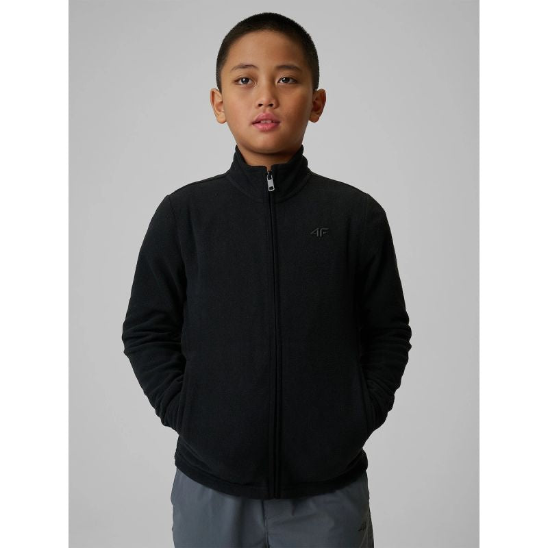 Regular fleece without hood for boys 4F 4FJRSS26TFLEM508-20S 4f