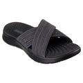 Skechers Women's Flip-Flops GO WALK FLEX SANDAL IMPRESSED 141420 BKGY