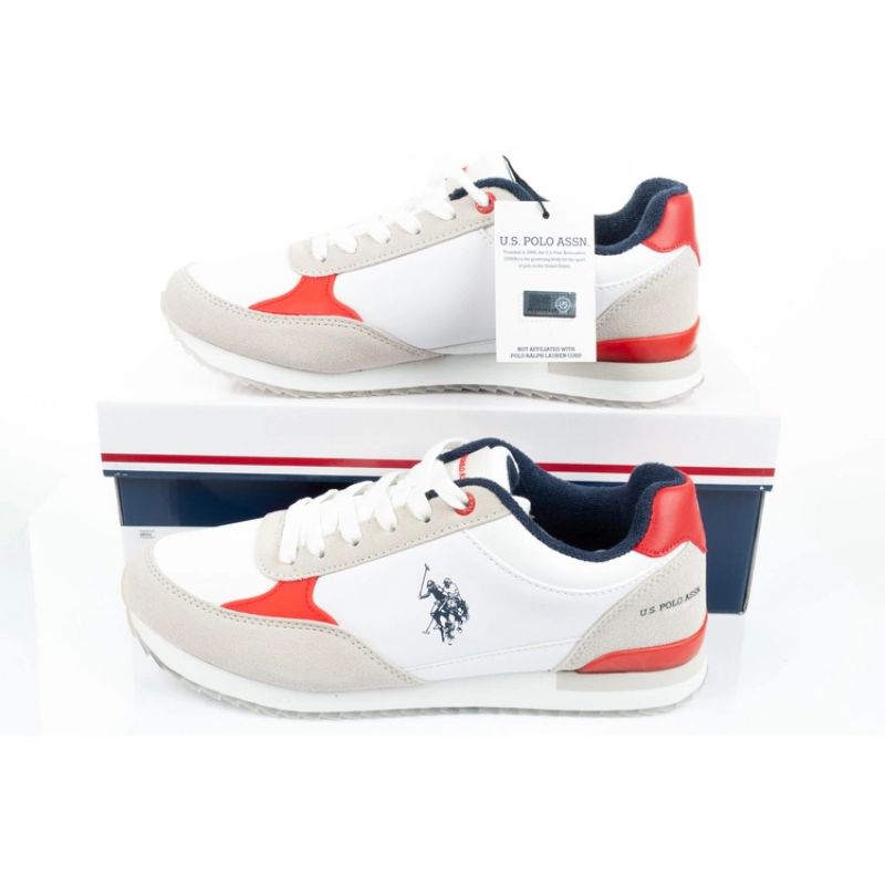 US Polo ASSN trainers. M UP21M48062-WHI-RED01 Footwear/Lifestyle Your Sports Performance