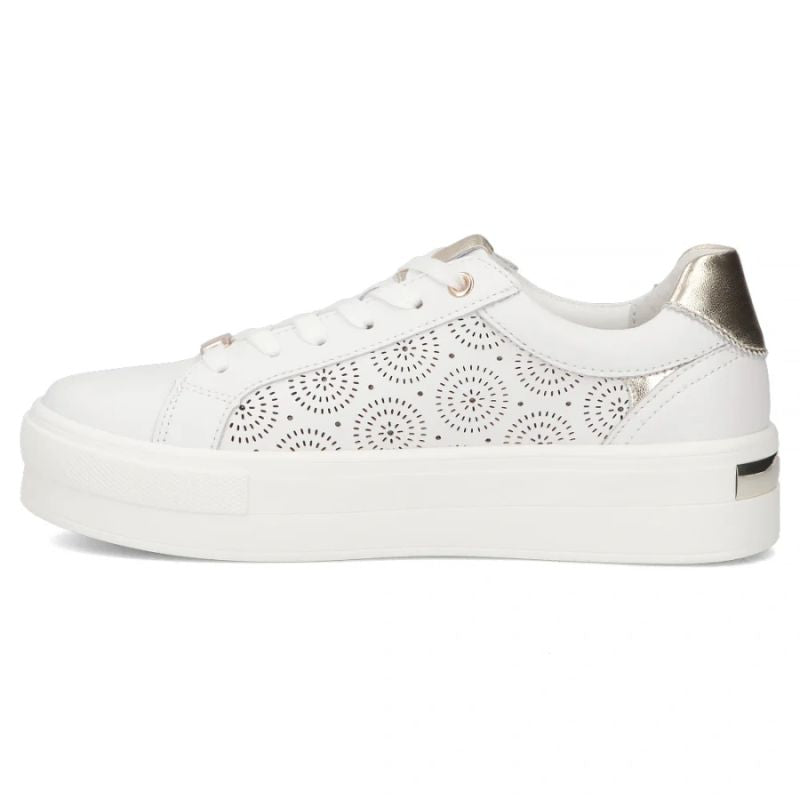 Filippo DP7668/26 white leather platform shoes Filippo