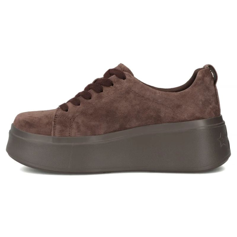 Women's brown leather platform shoes Filippo 6246