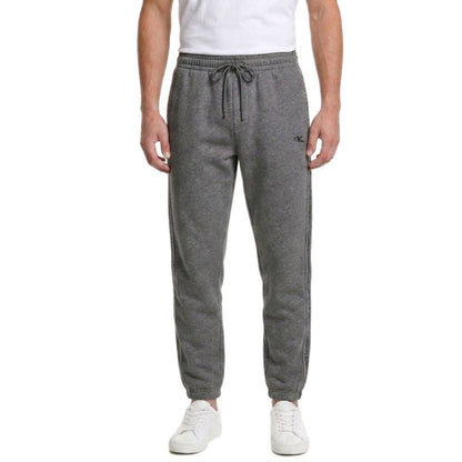 Calvin Klein Fleece Logo Tape Jogger Grey Heather Sweatpants - LZ04LE291G-P7E