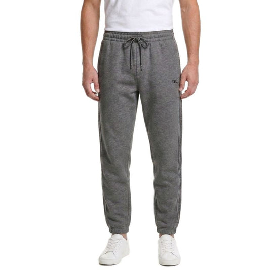 Calvin Klein Fleece Logo Tape Jogger Grey Heather Sweatpants - LZ04LE291G-P7E Calvin Klein