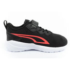 Puma Kids' All-Day Sports Sneakers with Hook-and-Loop Fastener, Black and Comfortable