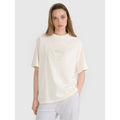 Women's oversize printed T-shirt 4F 4FRSS25TTSHF2791-11S *Kategoria tymczasowa Your Sports Performance