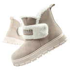 Lee Cooper women's boots winter boots fashionable sheepskin insulated leather beige Lee Cooper