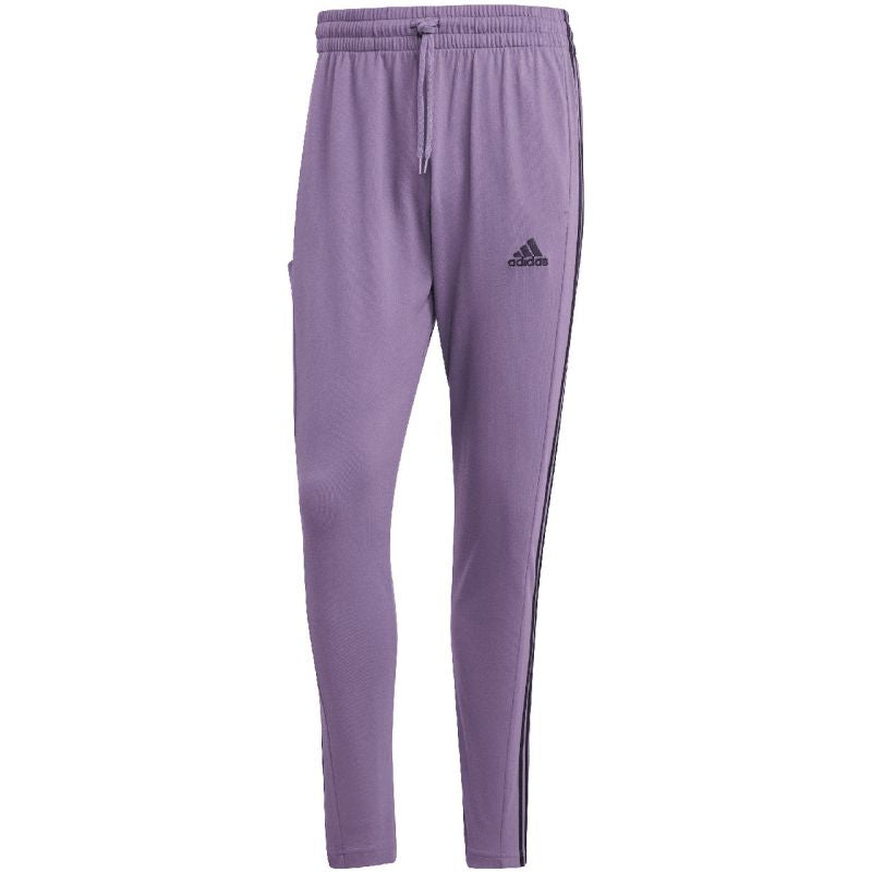 adidas Essentials Single Jersey Tapered Open Hem 3-Stripes M Pants IJ8699 Clothing/Training Adidas