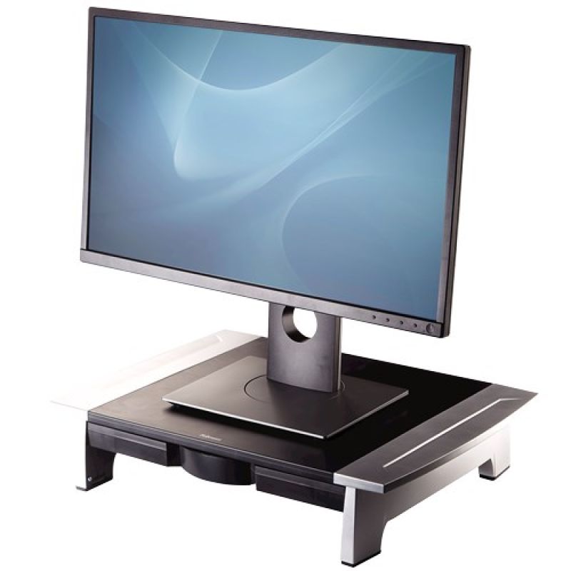 MONITOR RISER STANDARD BLACK/SILVER 8031101 FELLOWES Ergonomia użytkowania/Podstawki pod monitor Your Sports Performance