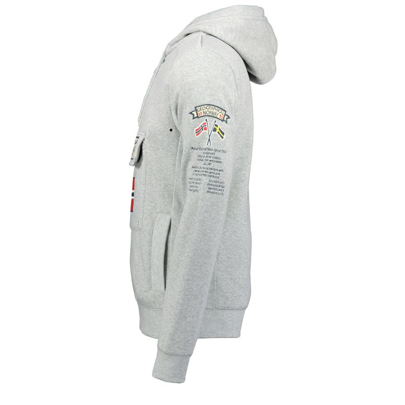 Men’s Sweatshirt Geographical Norway GYMCLASS BGREY DB GTX MEN 054 (WW2844H/GN-BLENDED GREY)