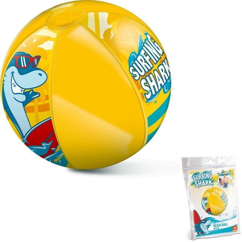 Large inflatable beach ball with Surfing Shark MONDO motif *Kategoria tymczasowa Your Sports Performance