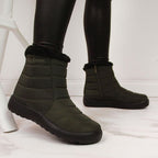 Waterproof snow boots with zipper NEWS W EVE181D khaki Footwear/Outdoor/News Your Sports Performance