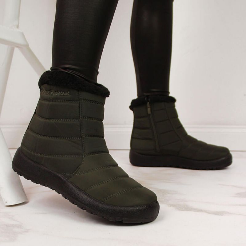 Waterproof snow boots with zipper NEWS W EVE181D khaki Footwear/Outdoor/News Your Sports Performance