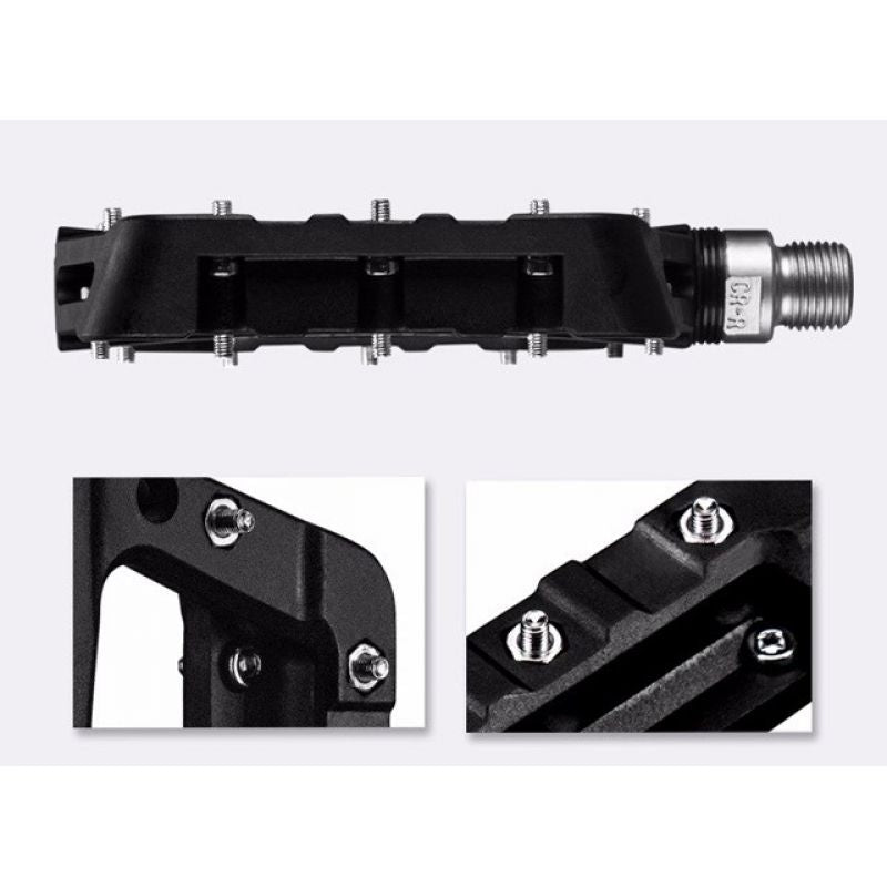 Rockbros 2017-12CBK Nylon Bicycle Pedal Set - Black Import z Action/Rowery i akcesoria/Części rowerowe Your Sports Performance